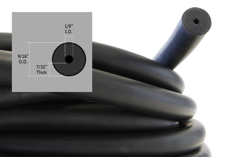 BULK RUBBER BLACK 14 MM PER METER