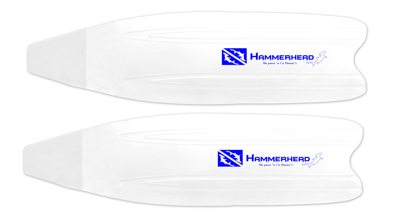 KAUDAL PLASTIC BLADE WHITE/BLUE PAIR